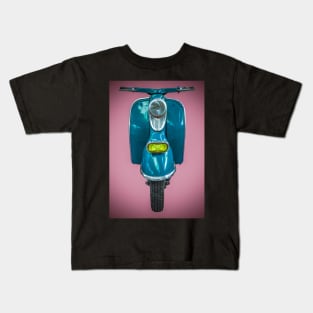 Vintage Blue Scooter Kids T-Shirt